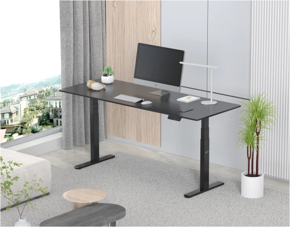 Подстолье Cactus CS-EDLF-BK черный каркас черный 120x71x60см