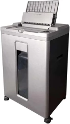 Шредер Office Kit SA200 (1,9х10) серый/черный с автоподачей (секр.P-5) фрагменты 200лист. 23лтр. пл.карты