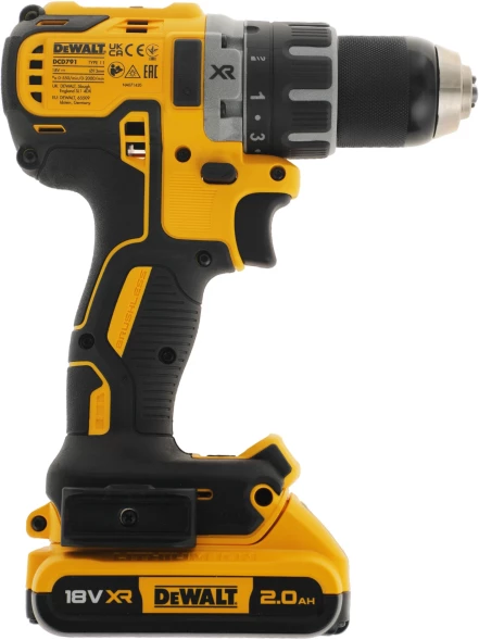 Дрель-шуруповерт DeWalt DCD791D2-QW 460Вт аккум. патрон:быстрозажимной (кейс в комплекте)