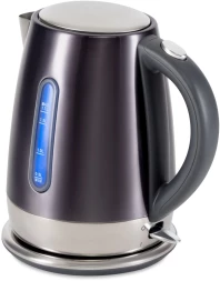 Чайник электрический Hyundai HYK-S7777 1.7л. 2200Вт графит/серебристый корпус: стекло