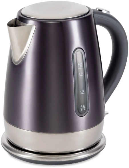 Чайник электрический Hyundai HYK-S7777 1.7л. 2200Вт графит/серебристый корпус: стекло
