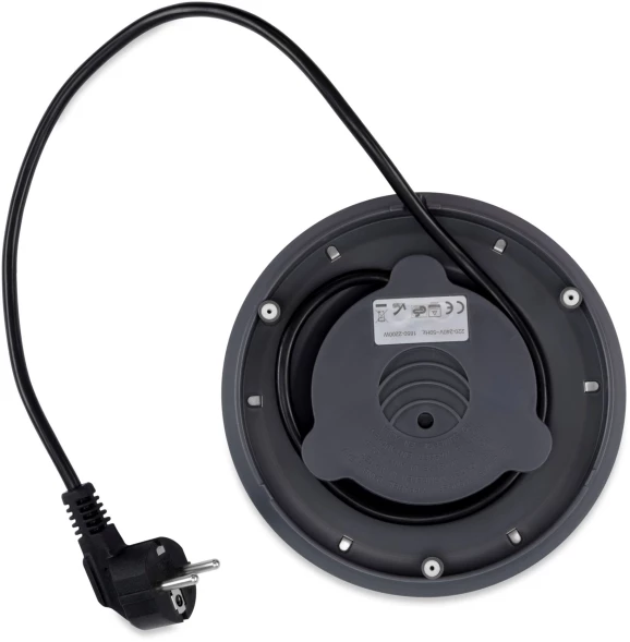 Чайник электрический Hyundai HYK-S7777 1.7л. 2200Вт графит/серебристый корпус: стекло