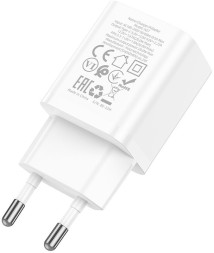 Сетевое зар./устр. Hoco N27 White 20W 3A+2.22A+1.67A (PD+QC+AFC) USB-C универсальное белый