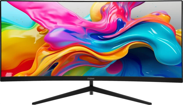 Монитор Digma 29.5&amp;quot; Overdrive 30A510F черный VA LED 1ms 21:9 HDMI матовая 300cd 178гр/178гр 2560x1080 200Hz DP 2K USB 4.3кг