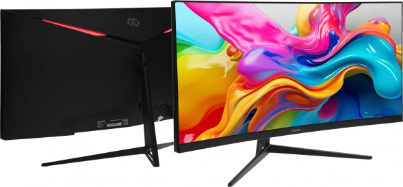 Монитор Digma 29.5&amp;quot; Overdrive 30A510F черный VA LED 1ms 21:9 HDMI матовая 300cd 178гр/178гр 2560x1080 200Hz DP 2K USB 4.3кг