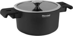 Кастрюля Rondell Modern RDA-1727 4.4л. d=24см (с крышкой) черный