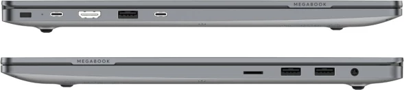 Ноутбук Tecno MegaBook T16RA Core i5 13420H 16Gb SSD512Gb Intel UHD Graphics 16&amp;quot; IPS FHD+ (1920x1200) Windows 11 Home 64 grey WiFi BT Cam 6510mAh (71003300226)