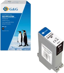 Картридж струйный G&amp;amp;G GG-PFI107BK PFI-107 BK черный (130мл) для Canon imageProGRAF iPF670/680/685/770/780/785