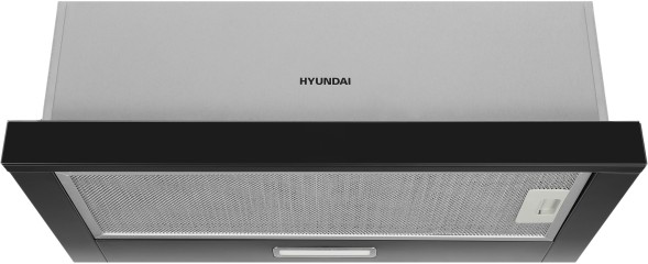 Вытяжка встраиваемая Hyundai HBH 6230 BK черный управление: кулисные переключатели (1 мотор)