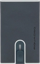 Чехол для кредитных карт Piquadro Black Square PP4825B3R/BLU4 темно-синий натур.кожа