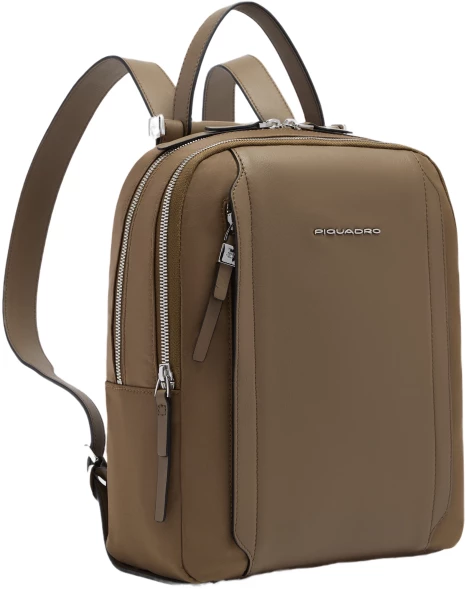 Рюкзак женский Piquadro Lyra CA5566W92T/M коричневый нейлон/натур.кожа