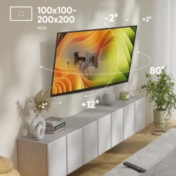 Кронштейн для телевизора Onkron M2S черный 17&amp;quot;-43&amp;quot; макс.35кг настенный поворот и наклон