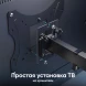 Кронштейн для телевизора Onkron M2S черный 17&amp;quot;-43&amp;quot; макс.35кг настенный поворот и наклон