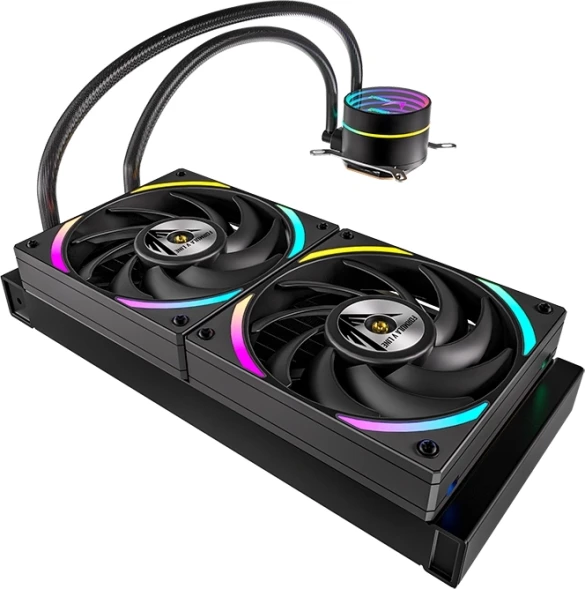 Система водяного охлаждения Formula OASIS L240 ARGB Soc-AM5/AM4/1200/2066/1700/1851 черный 4-pin Al+Cu 300W Ret (OASIS L240 ARGB BK)