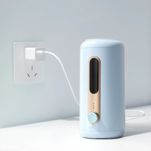 Точилка для карандашей электрическая Deli VA10BLUE пластик синий