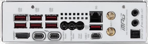 Материнская плата MSI MPG Z890I EDGE TI WIFI Soc-1851 Intel Z890 2xDDR5 mini-ITX AC`97 8ch(7.1) 5Gigabit RAID+HDMI