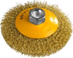 Щетка дисковая по дер./мет. Stayer 35133-100 d=100мм d(посад.)=14мм (шлифовальные машины/дрели)