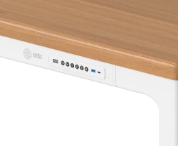 Стол для компьютера Cactus CS-ET-WWD столешница МДФ белый дуб молочный каркас белый 160x75x80см