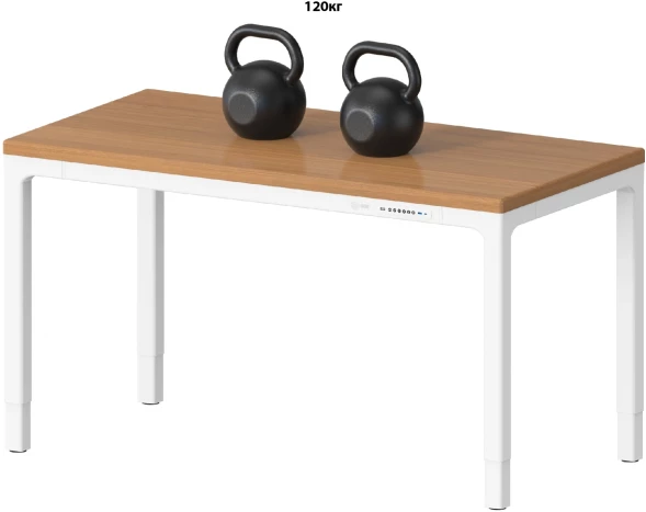 Стол для компьютера Cactus CS-ET-WWD столешница МДФ белый дуб молочный каркас белый 160x75x80см