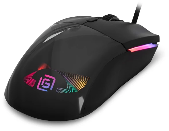 Мышь Оклик 714GM черный оптическая 7200dpi USB 6but (1620717)