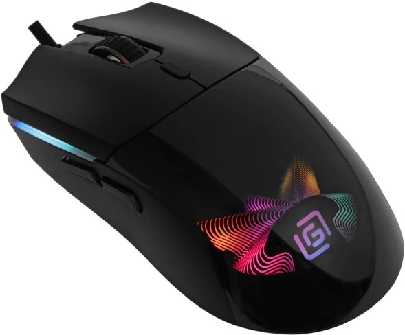 Мышь Оклик 714GM черный оптическая 7200dpi USB 6but (1620717)