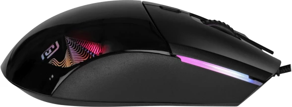 Мышь Оклик 714GM черный оптическая 7200dpi USB 6but (1620717)