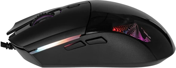 Мышь Оклик 714GM черный оптическая 7200dpi USB 6but (1620717)