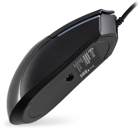 Мышь Оклик 714GM черный оптическая 7200dpi USB 6but (1620717)