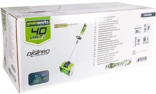 Снегоуборщик электр. Greenworks GD40SSK2