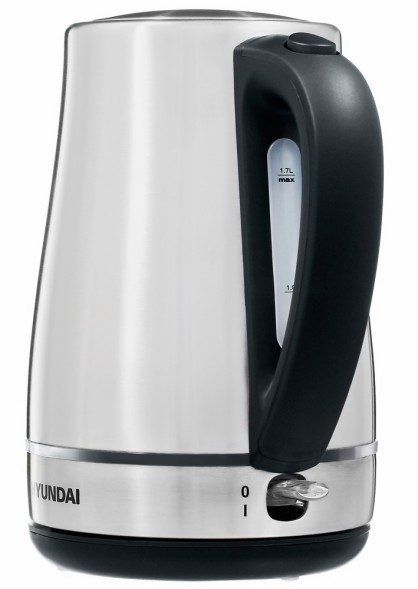 Чайник электрический Hyundai HYK-S3020 1.7л. 2200Вт серебристый матовый/черный корпус: металл/пластик