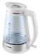 Чайник электрический Hyundai HYK-G3037 1.9л. 3000Вт белый/прозрачный корпус: стекло/пластик