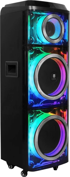 Колонка порт. Ural Молот 203 черный 2000W 1.1 BT/3.5Jack/USB-C 15м 9000mAh (УРАЛ МОЛОТ 203)