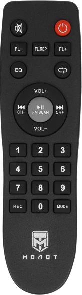 Колонка порт. Ural Молот 203 черный 2000W 1.1 BT/3.5Jack/USB-C 15м 9000mAh (УРАЛ МОЛОТ 203)
