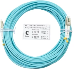 Патч-корд Cabeus FOP-50-LC-LC-10M 2x50/125 OM3 LC дуплекс-LC дуплекс 10м LSZH бирюзовый
