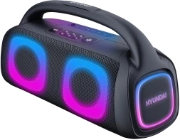 Колонка порт. Hyundai H-PS1027 черный 80W 2.0 BT 10м 3600mAh