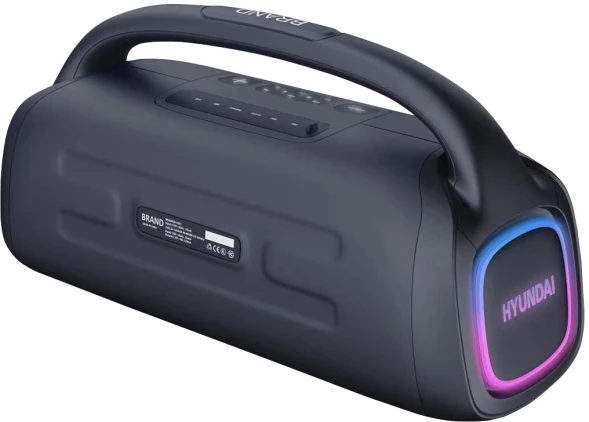 Колонка порт. Hyundai H-PS1027 черный 80W 2.0 BT 10м 3600mAh