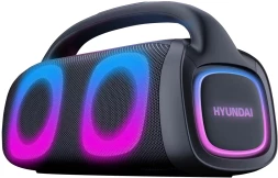 Колонка порт. Hyundai H-PS1027 черный 80W 2.0 BT 10м 3600mAh