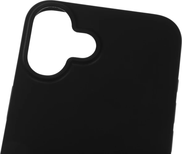 Чехол (клип-кейс) BoraSCO для Apple iPhone 16 Plus Silicone Case черный (73521)