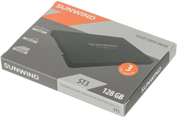 Накопитель SSD SunWind SATA-III 128GB SWSSD128GS2T ST3 2.5&amp;quot;