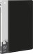 Папка с 20 прозр.вклад. Бюрократ -BPV20BLACK A4 пластик 0.6мм торц.карм с бум. встав черный