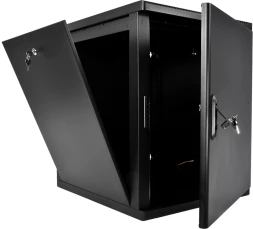 Шкаф коммутационный ЦМО (ШРН-М-15.500.1-9005) настенный 15U 600x520мм пер.дв.металл 130кг черный 456мм 23.94кг 180град. 745мм IP20 сталь