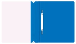 Папка-скоросшиватель Бюрократ Люкс -PSL20A5BLUE A5 прозрач.верх.лист пластик синий 0.14/0.18