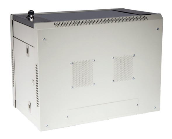 Шкаф коммутационный Lanmaster (TWT-CBWPG-6U-6X4-GY) настенный 6U 600x400мм пер.дв.стекл 60кг серый