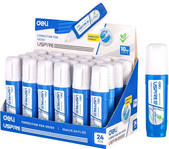 Ручка корректор Deli E39292 шариковый белый 10мл