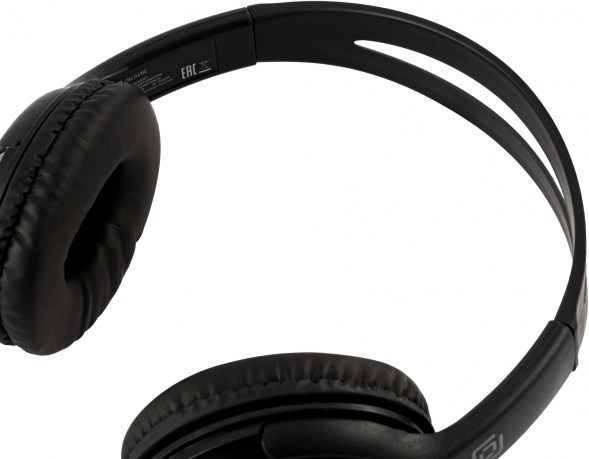 Наушники с микрофоном Оклик HS-M400 черный 1.8м накладные оголовье (1532019)