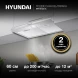 Вытяжка козырьковая Hyundai HFH 6130 IX нержавеющая сталь управление: кнопочное (1 мотор)