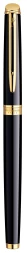 Ручка роллер Waterman Hemisphere (S0920650) Mars Black GT F черн. черн. подар.кор.