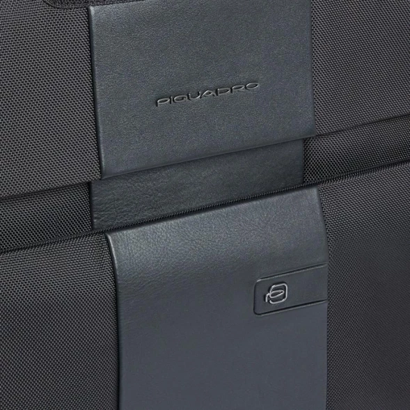 Сумка портплед Piquadro Brief2 PA7047BR2/N черная нейлон/натур.кожа