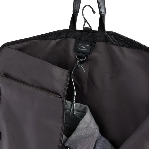 Сумка портплед Piquadro Brief2 PA7047BR2/N черная нейлон/натур.кожа