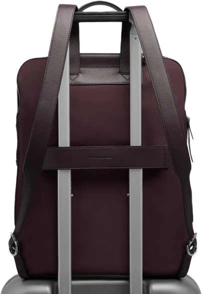 Рюкзак женский Piquadro Lyra CA7042W92T/BO2 бордовый нейлон/натур.кожа